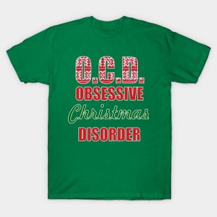 1980s obsessive christmas disorder ugly christmas sweater T-Shirt